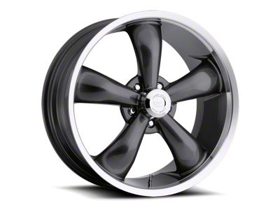 Vision Wheel Legend 5 Gunmetal Machined Wheel; 17x7; 6mm Offset (53-62 Corvette C1)