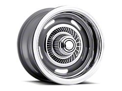 Vision Wheel Rally Silver Wheel; 15x6; 12mm Offset (53-62 Corvette C1)