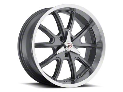 Vision Wheel Torque Gunmetal Machined Wheel; 20x9.5; 0mm Offset (53-62 Corvette C1)