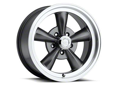 Vision Wheel Legend 5 Gunmetal Machined Wheel; 17x9; 0mm Offset (55-57 150, 210, Bel Air, Nomad)