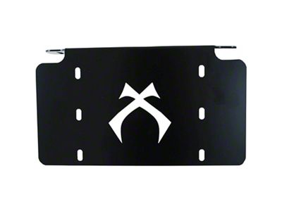 Vision X License Plate Bracket with Light Bar Mount (Universal; Some Adaptation May Be Required)