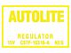 Voltage Regulator Decal - C5TF-A Yellow Lettering - Comet