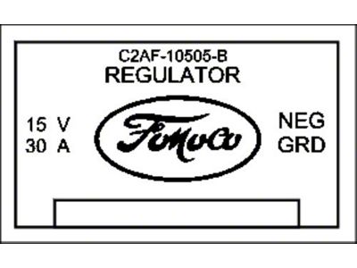 Voltage Regulator Decal - Comet & Montego