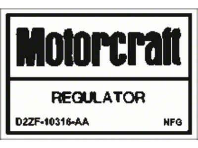 Voltage Regulator Decal - Mercury