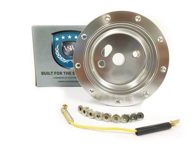 VSW S9 Steering Wheel Hub Adapter; Silver (69-92 Camaro)