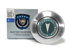 VSW OE Series Steering Wheel Horn Cap with Green Arrow Emblem; Black