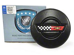 VSW OE Steering Wheel Horn Button; Black (86-89 Corvette C4)