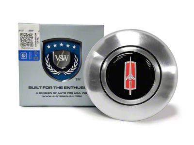 VSW OE Series Steering Wheel Horn Cap with Rocket I Emblem; Satin