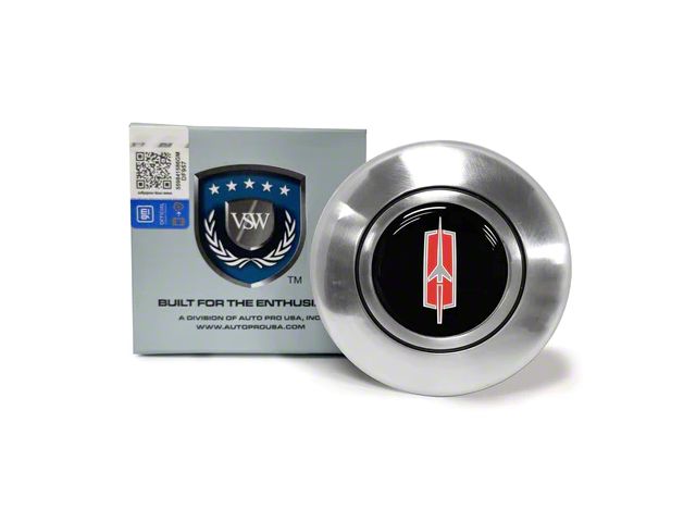 VSW OE Series Steering Wheel Horn Cap with Rocket I Emblem; Satin