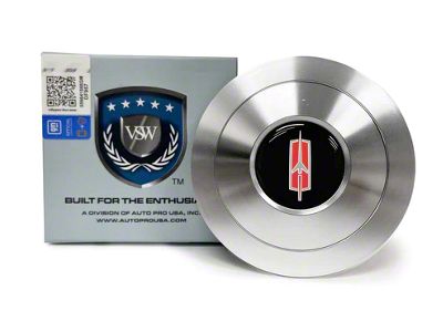 VSW S9 Premium Steering Wheel Horn Button with Rocket I Emblem; Silver