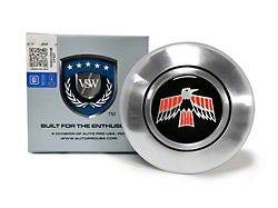 VSW OE Series Steering Wheel Horn Cap with 67-69 Firebird Emblem; Satin