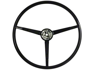 VSW OE Series 16-Inch Steering Wheel; Black (1967 Mustang)