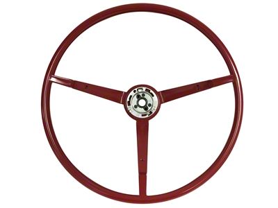 VSW OE Series 16-Inch Steering Wheel; Red (1965 Mustang)