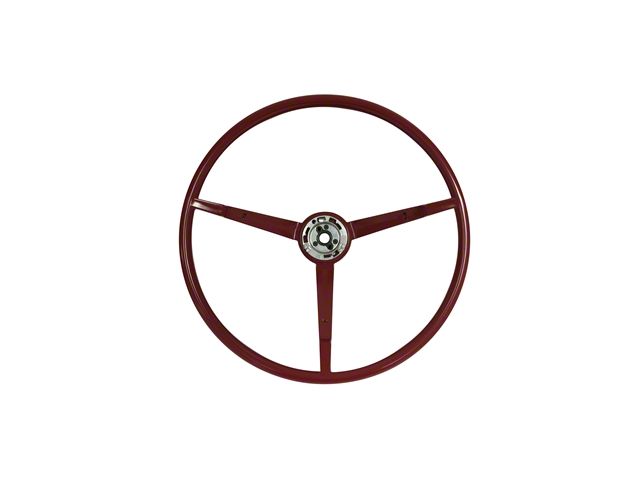 VSW OE Series 16-Inch Steering Wheel; Red (1966 Mustang)