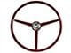 VSW OE Series 16-Inch Steering Wheel; Red (1966 Mustang)