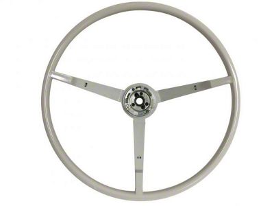 VSW OE Series 16-Inch Steering Wheel; White (65-66 Mustang)