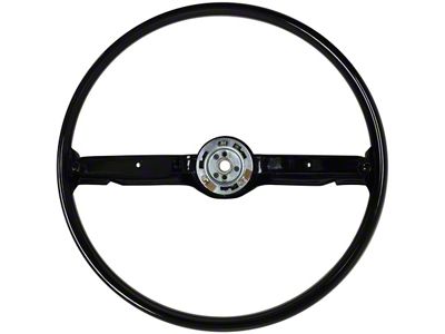 VSW OE Series 16-Inch Steering Wheel; Black (68-69 Mustang)