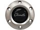 VSW S6 Standard Steering Wheel Horn Button with Chevelle Emblem; Brushed