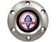 VSW S6 Standard Steering Wheel Horn Button with Classic Cobra Emblem; Brushed