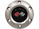 VSW S6 Standard Steering Wheel Horn Button with Cross Flags Emblem; Brushed