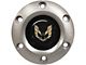 VSW S6 Standard Steering Wheel Horn Button with Gold Firebird Emblem; Brushed