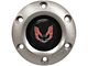 VSW S6 Standard Steering Wheel Horn Button with Red Firebird Emblem; Brushed