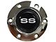 VSW S6 Standard Steering Wheel Horn Button with Silver SS Emblem; Chrome