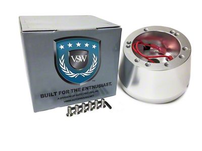 VSW S6 Steering Wheel Hub Adapter; Silver (70-76 Ranchero)