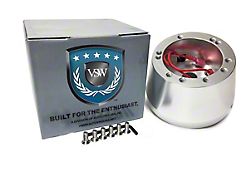 VSW S6 Steering Wheel Hub Adapter; Silver (68-73 Mustang)