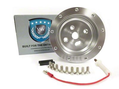 VSW S9 Steering Wheel Hub Adapter; Silver (55-57 150, 210, Bel Air, Nomad)