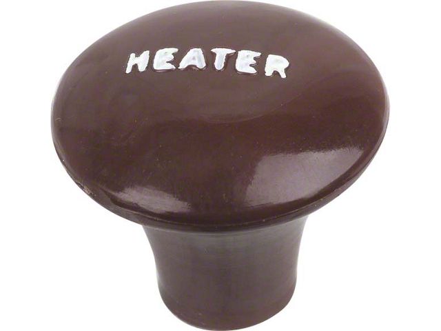 Water Heater Switch Knob - Red Brown - Ford Deluxe