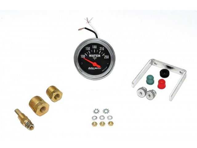 Water Temperature Gauge, Chrome, AutoMeter