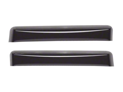 Weathertech Side Window Deflectors; Rear; Dark Smoke (88-00 C1500, C2500, C3500, K1500, K2500, K3500 Extended Cab)