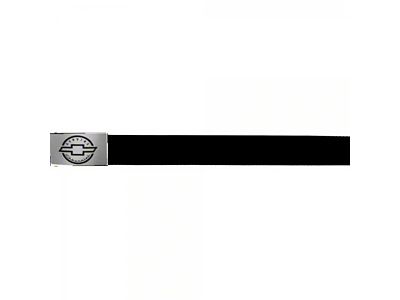 Web Belts, Chevy Bowtie Buckle, Metal Buckle Etched, Outline Bowtie