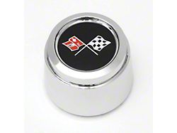 Wheel Center Cap, Chrome, With Emblem, For Cars With Corvette Aluminum Wheels