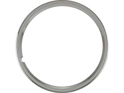 Wheel Trim Ring - Smooth Stainless Steel - 15 - Ford