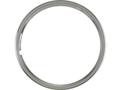 Wheel Trim Ring - Smooth Stainless Steel - 16 - Ford