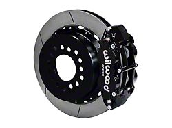 Wilwood Forged Narrow Superlite 4R Rear Big Brake Kit with 14-Inch Slotted Rotors; Black Calipers (78-88 Monte Carlo w/ 2.62-Inch Axle Offset)