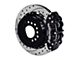 Wilwood Forged Narrow Superlite 4R Rear Big Brake Kit with 12.88-Inch Drilled and Slotted Rotors; Black Calipers (78-87 El Camino w/ 2.62-Inch Axle Offset)