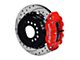 Wilwood Forged Narrow Superlite 4R Rear Big Brake Kit with 14-Inch Drilled and Slotted Rotors; Red Calipers (78-87 El Camino w/ 2.62-Inch Axle Offset)
