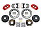 Wilwood Forged Narrow Superlite 4R Rear Big Brake Kit with 14-Inch Drilled and Slotted Rotors; Red Calipers (78-87 El Camino w/ 2.62-Inch Axle Offset)