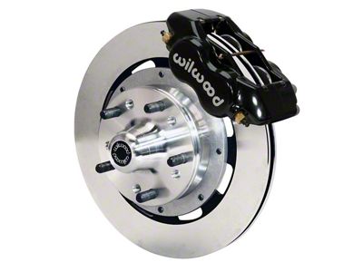 Wilwood Forged Dynalite Brake Front Brake Kit - Black Coat Caliper - SRP Drilled & Slotted Rotor