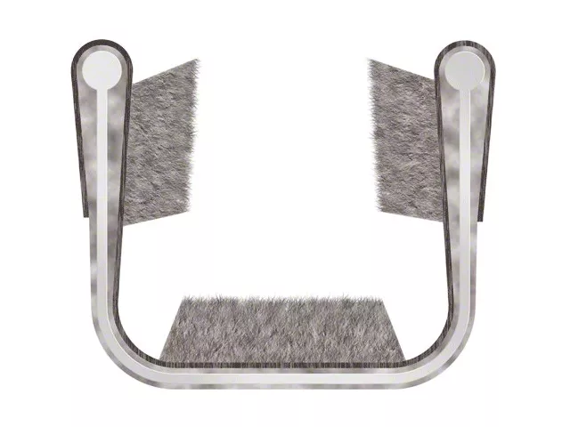 Window Channel - 96 Inch Piece- Felt Lining- Ford