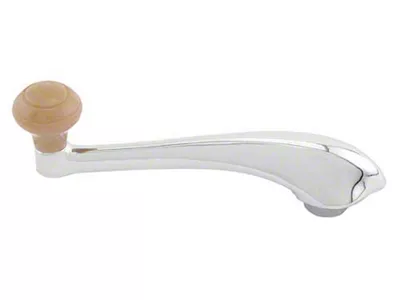 Window Crank - chrome Arm & Butterscotch Knob/ 1942
