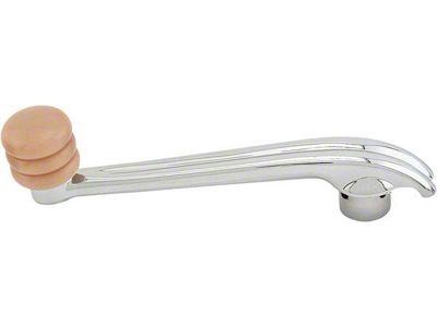 Window Crank - Chrome With Ivory Knob - Ford Standard