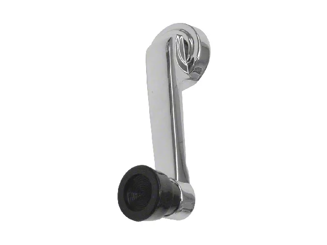 Window Crank Handle - Chrome With Black Knob - Left Or Right