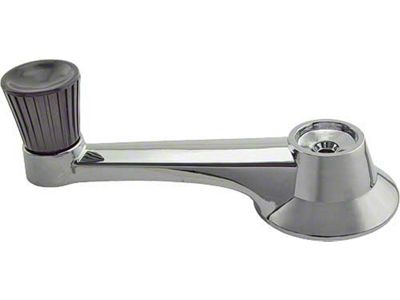 Window Crank Handle - With Black Knob - Left Or Right