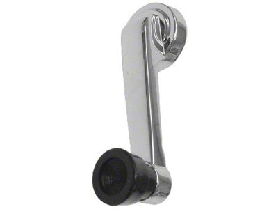 Window Crank Handle - With Black Knob - Right Or Left