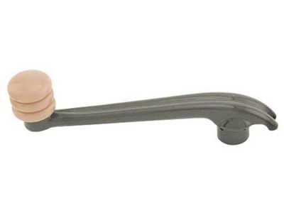 Window Crank - Plastic Dipped Brown With Ivory Knob - Ford Deluxe