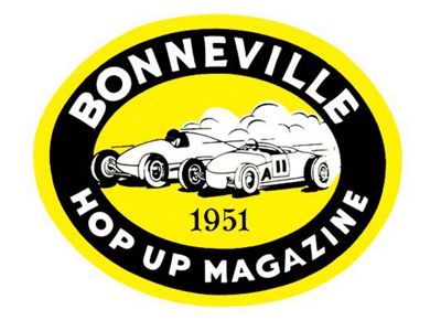 Window Decal, Bonneville Hop-Up Magazine, 1951